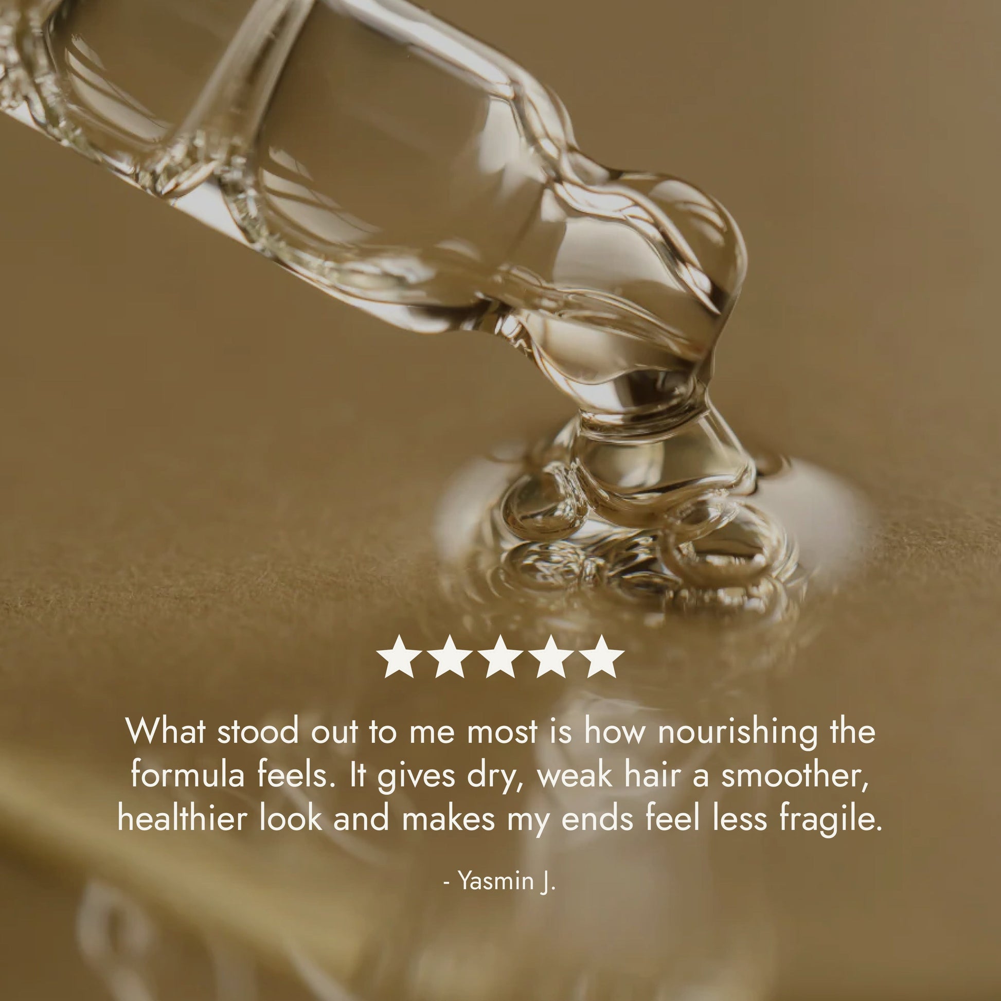 Rosemary Hair Oil Co. bottle on a stone platform with a neutral background. Rosemary hair oil, castor oil, camellia oil, apricot oil, hair growth, healthier, fuller-looking hair, stimulate, regrowth, hair thinning, natural, 100ml, review, 5 star